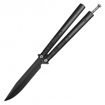 10" Black "Big Boy" Butterfly Knife