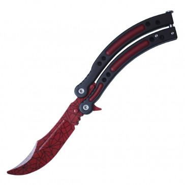 9 1/2" CS:GO Balisong - CRIMSON WEB