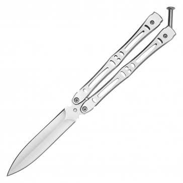 8.75" Butterfly Knife w/ Stainless Steel Handle