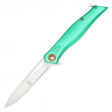 8” Buckshot Green Gills Pocket Knife