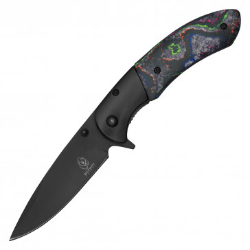 8” Assisted Open Carbon Camo Pocket Knife