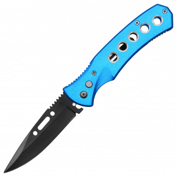 8.25" Blue Auto Knife
