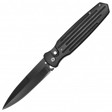 9" Black Auto Knife