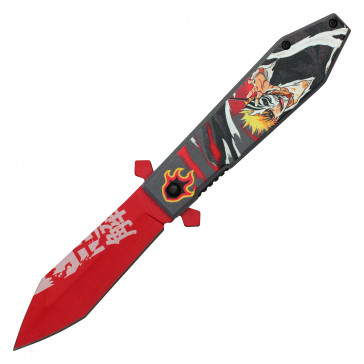 8" Assisted Opening Supernatural Fantasy Pocket Knife