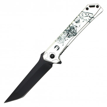 8" Assisted Opening Dark Lord Pocket Knife