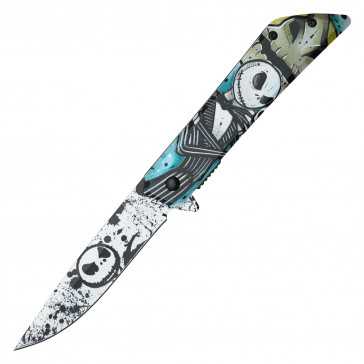 8" Blue Nightmare Jack Pocket Knife