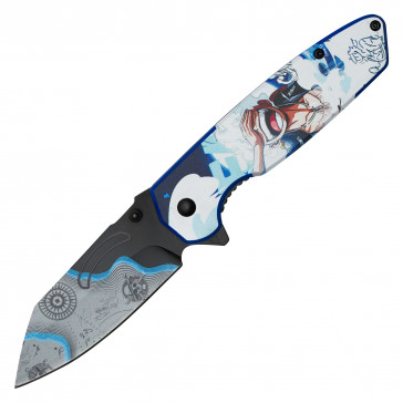 7.75" Luffy Assisted Open Pocket Knife 