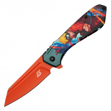 7.5” Orange Ninja Pocket Knife