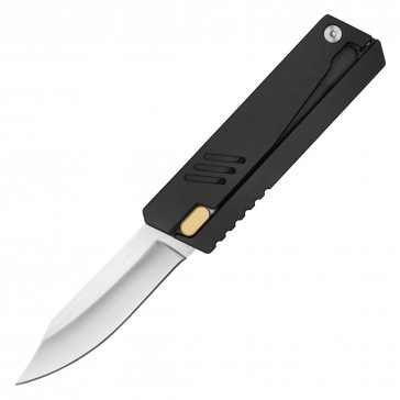 7" Black Handle Gravity Pocket Knife