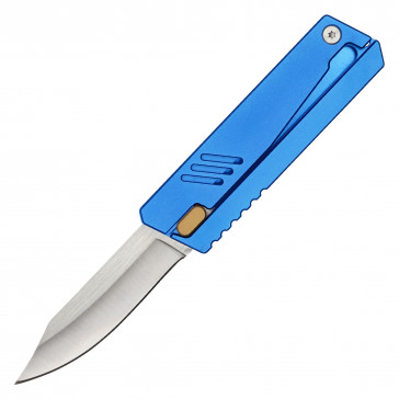 7" Blue Handle Gravity Pocket Knife