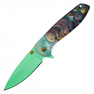 7.75" Wild Bot Pocket Knife w/ 3.25" Blade
