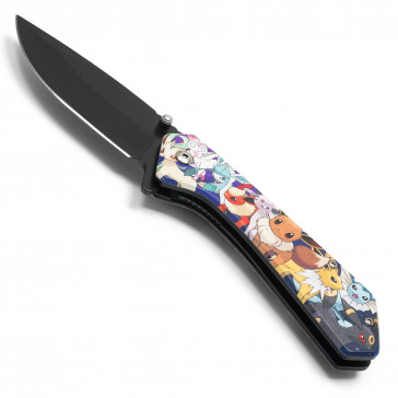 7.75" Assisted Open 3-D Printed  Graphic Pocket Knife