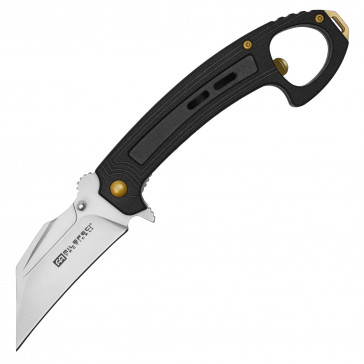 7.5"  MilSpec Tactical EDC Black Pocket Knife