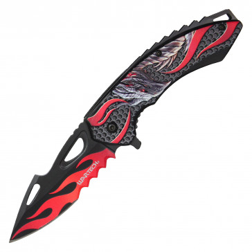 9" Red Dragon Pocket Knife