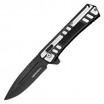 8.25" WARTECH - Black Locking Pocket Knife