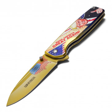 8" Gold MAGA Pocket Knife