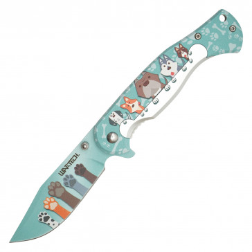 WARTECH - 8" Teal Pets Pocket Knife