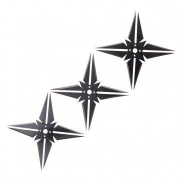 4-Point Throwing Star 3pc Set