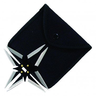 Black On Chrome Throwing Star