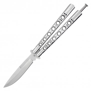 Chrome Butterfly Knife