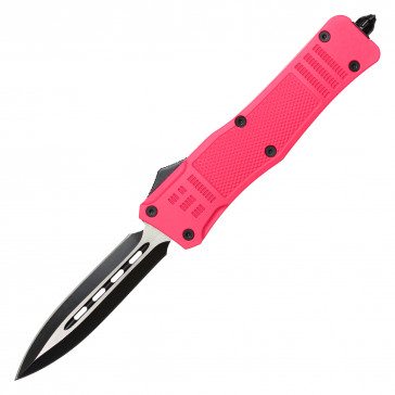 9.4" Atomic Pink Dual Action OTF Knife 