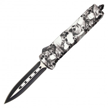 9.5" Atomic Auto OTF Knife w/ 2-Tone Double Edge Dagger Blade