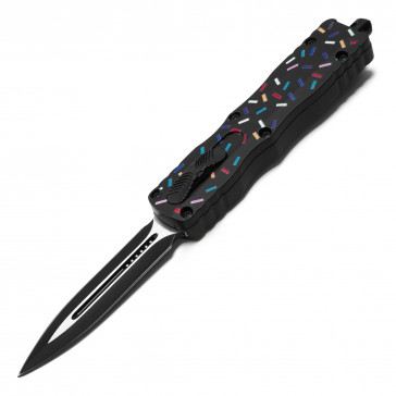 7.5" Atomic USA Auto OTF Front Push Knife w/ Dagger Blade - Sweet Treats Collection