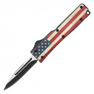 5.25" USA Flag Micro OTF Knife