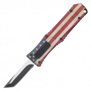 5.5" USA Flag Micro OTF Knife