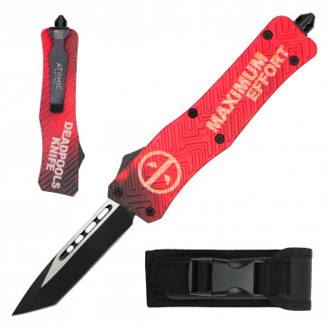 9.5" Automatic OTF ATOMIC Knife w/ Tanto Blade (LIFETIME WARRANTY)