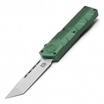 7.75" UltraLite Atomic USA Emerald Green OTF Auto D2 Steel Tanto Blade w/ Kydex Gift Box