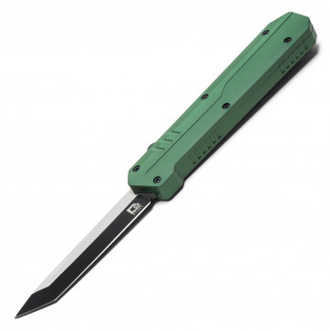 8.5" UltraLite Atomic USA Series 2 Emerald Green OTF Auto D2 Steel Tanto Blade w/ Kydex Gift Box