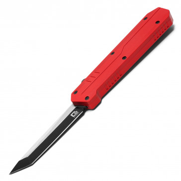 8.5" UltraLite Atomic USA Series 2 Ruby Red OTF Auto D2 Steel Tanto Blade w/ Kydex Gift Box