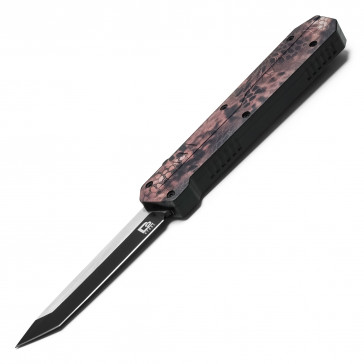 8.5" UltraLite Atomic USA Series 2 Sand Cobra Snake Camo OTF Auto D2 Steel Tanto Blade w/ Kydex Gift Box
