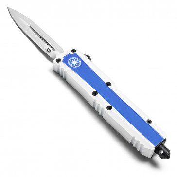 7.25" UltraLite Atomic USA Blue Trooper OTF Auto D2 Steel Blade w/ Kydex Gift Box