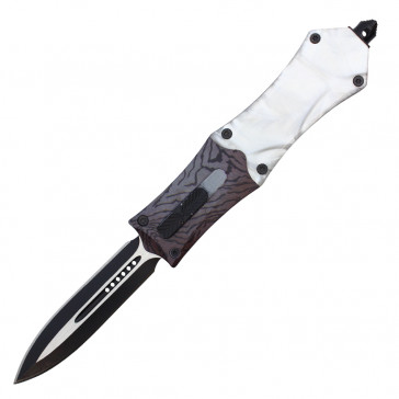 9.4" Atomic Select Dual Action Automatic Pearl White OTF Knife