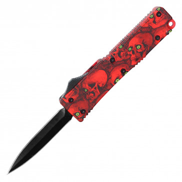 5.25" Red Skull Micro OTF Knife