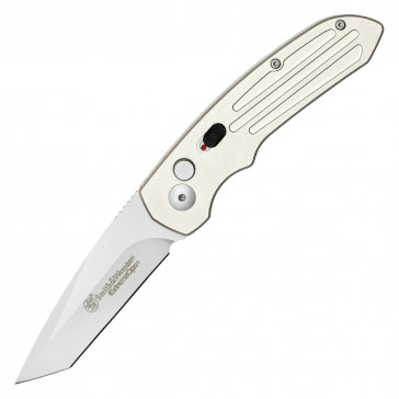 6.12" Smith & Wesson ExtremeOps Jr. Push Button Auto Knife w/ Tanto Blade