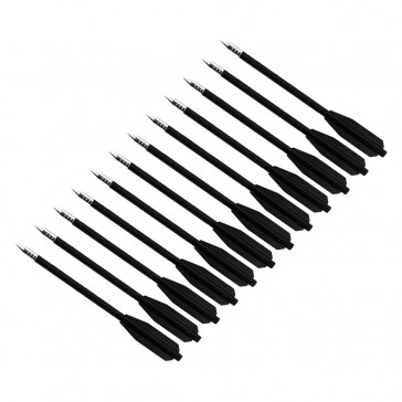 12PC  PLASTIC BOLT FOR XBOW 50LB