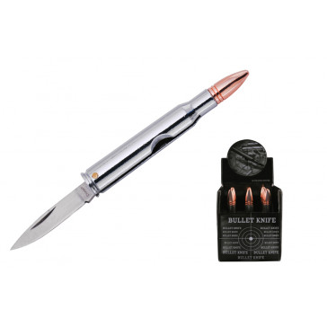 rifle Bullet Knife  silver