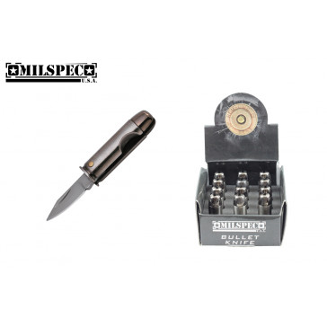 pistol Bullet Knife silver