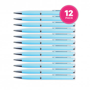 5.5" Light Blue Hidden Blade Pen (12-Pack)