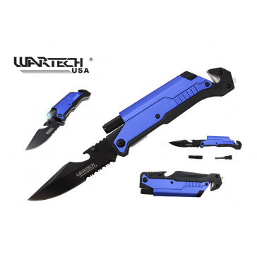 8.5" Spring Assisted Pocket Knife w/ Multi-Tools