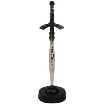7.5 in. LETTER OPENER 5 in. SILVER BLADE & HANDLE WITH STAND