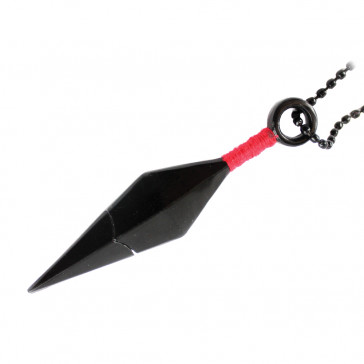 Black Kunai Necklace w/ Hidden Blade