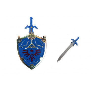 Blue Shield and Sword Necklace Knife