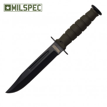 6" Drop Point Neck Knife w/Sheath (Green)