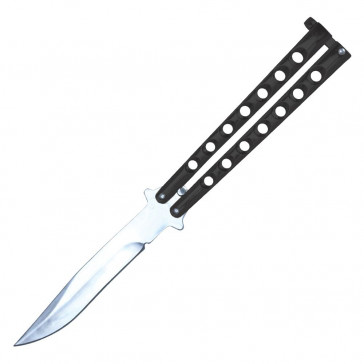 9" Black Balisong Butterfly Knife