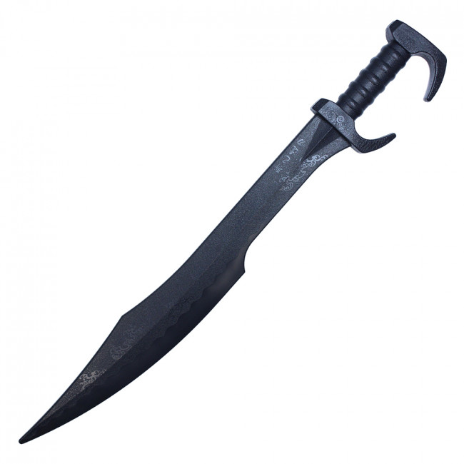 Black Spartan 300 Practice Sword – 27" Plastic Polypropylene For Training & Cosplay