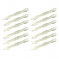 9" Set of 12 Chrome Throwing Knives